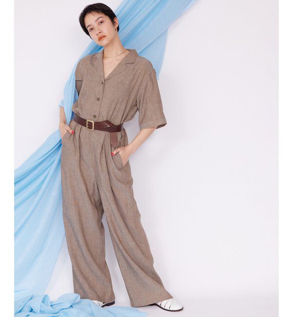 THE PAUSE「【THE PAUSE】リネン混カイキンジャンプスーツ」|ワンピース|