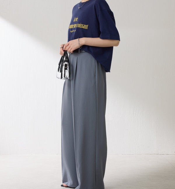  「ジャージワイドパンツ」|チノ|