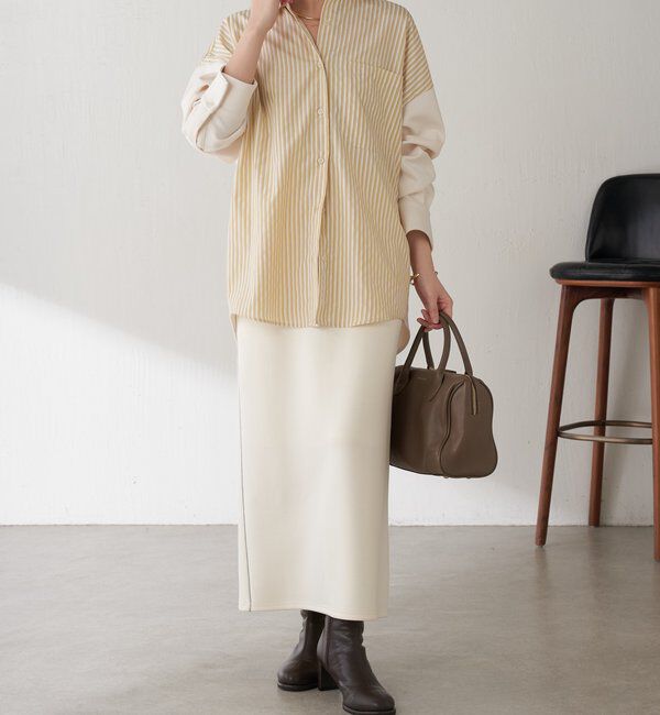  「【伸縮性◎】サイドラメダンボールタイトスカート/セレモニー」|スカート|