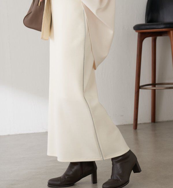  「【伸縮性◎】サイドラメダンボールタイトスカート/セレモニー」|スカート|