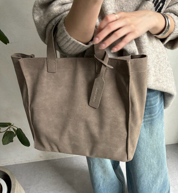  「【WEB限定】スエードPUショッパートート」|トートバッグ|