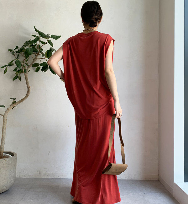  「【セットアップ可】ソフトロングスカート」|スカート|