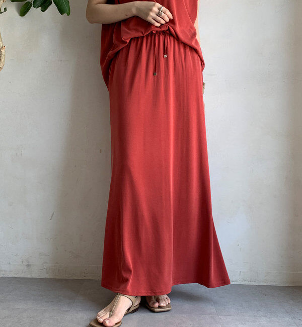  「【セットアップ可】ソフトロングスカート」|スカート|