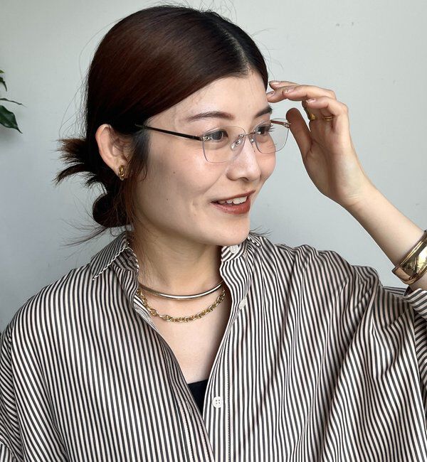  「フレームレスサングラス＋ケースセット」|サングラス|ゴールド