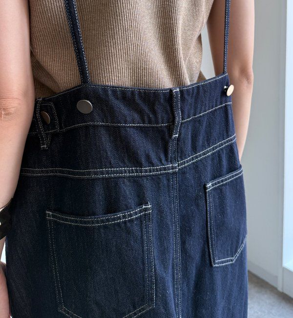  「【WEB限定】デニムジャンスカ」|ワンピース|
