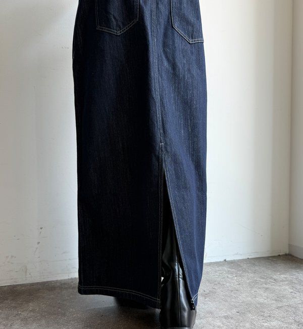  「【WEB限定】デニムジャンスカ」|ワンピース|