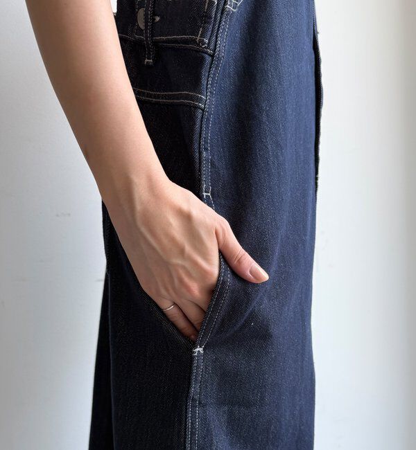  「【WEB限定】デニムジャンスカ」|ワンピース|
