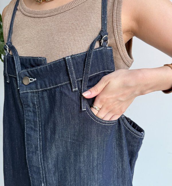 「【WEB限定】デニムジャンスカ」|ワンピース|