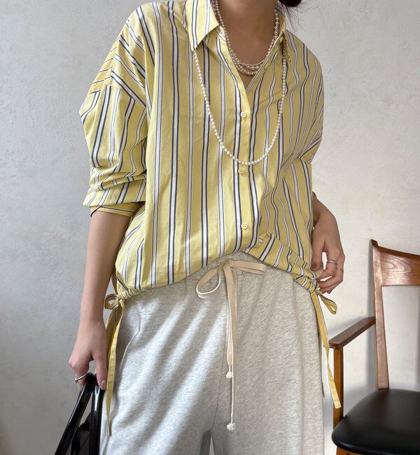  「【WEB限定】クレイジーパターンストライプシャツ」|シャツ・ブラウス|