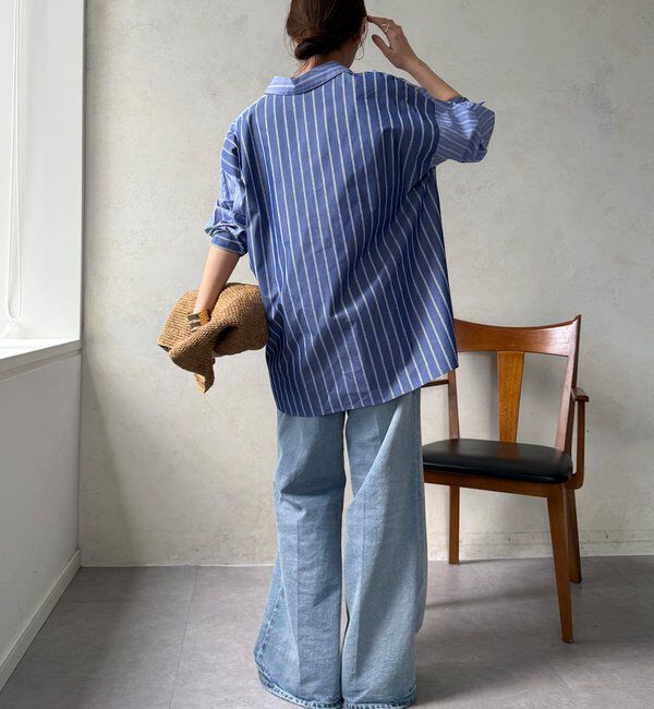  「【WEB限定】クレイジーパターンストライプシャツ」|シャツ・ブラウス|