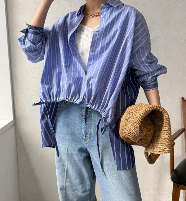  「【WEB限定】クレイジーパターンストライプシャツ」|シャツ・ブラウス|