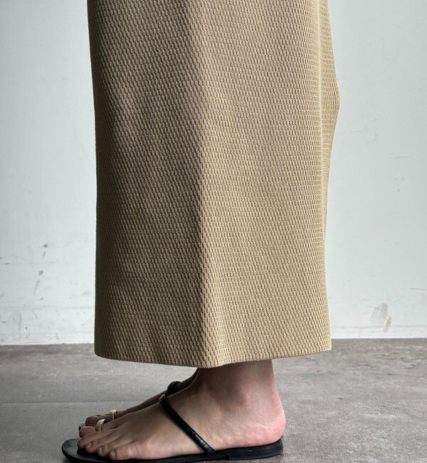  「【セットアップ可能】ハニカムワッフル編みニットスカート」|スカート|