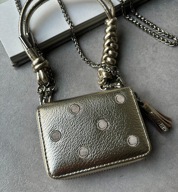  「【WEB限定】ドット刺繍ジャバラチャームウォレットショルダー」|その他|