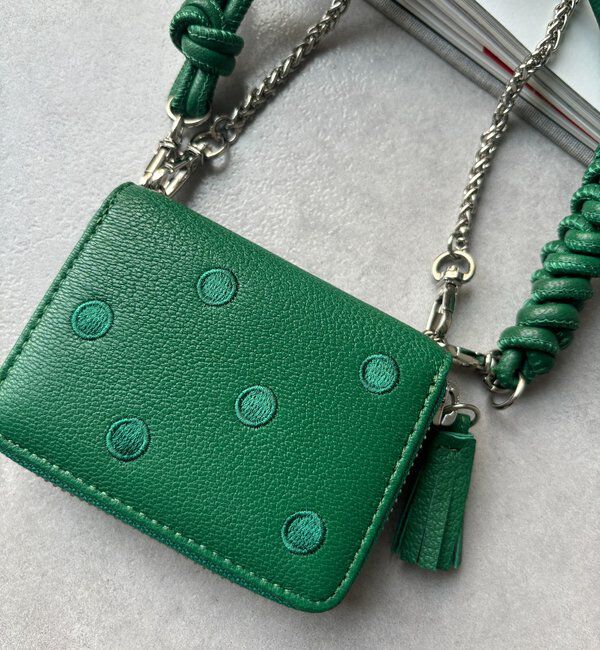  「【WEB限定】ドット刺繍ジャバラチャームウォレットショルダー」|その他|