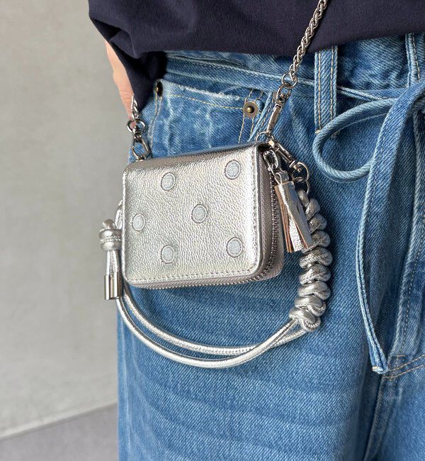  「【WEB限定】ドット刺繍ジャバラチャームウォレットショルダー」|その他|