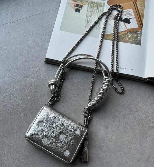  「【WEB限定】ドット刺繍ジャバラチャームウォレットショルダー」|その他|