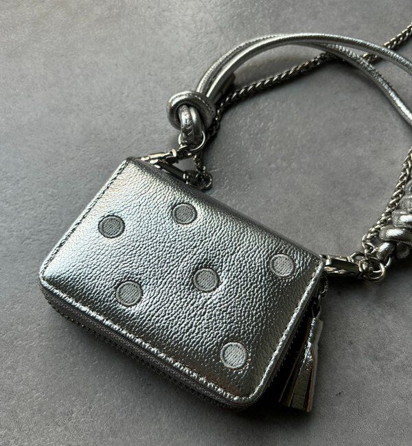  「【WEB限定】ドット刺繍ジャバラチャームウォレットショルダー」|その他|