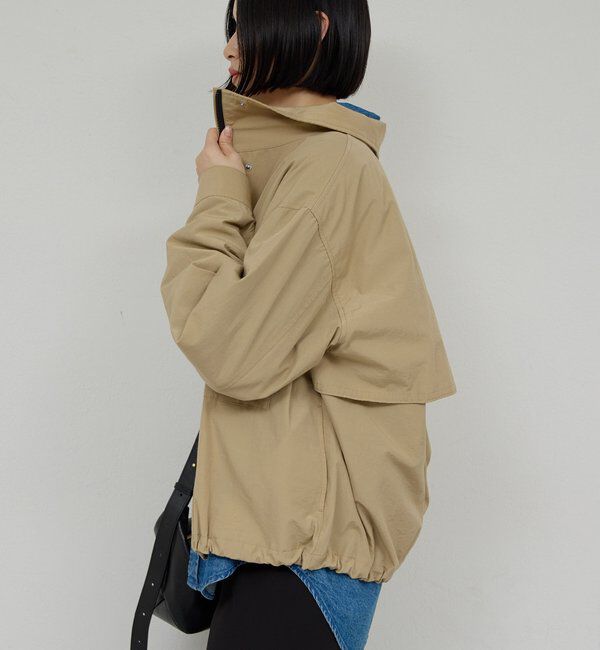  「【CHIKAコラボ】ハイカラーブルゾン」|ブルゾン・スタジャン|