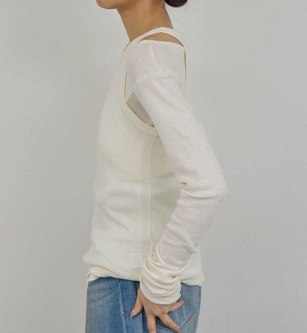  「【PEAS】カバーテレコタンク」|Tシャツ・カットソー|