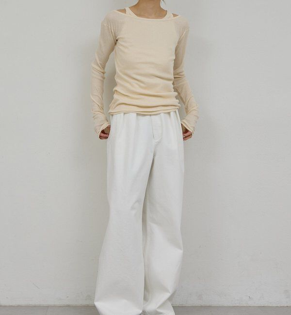  「【PEAS】カバーテレコタンク」|Tシャツ・カットソー|