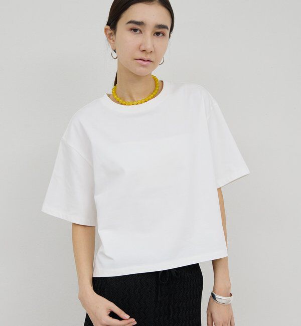  「クロップドTee」|Tシャツ・カットソー|ホワイト