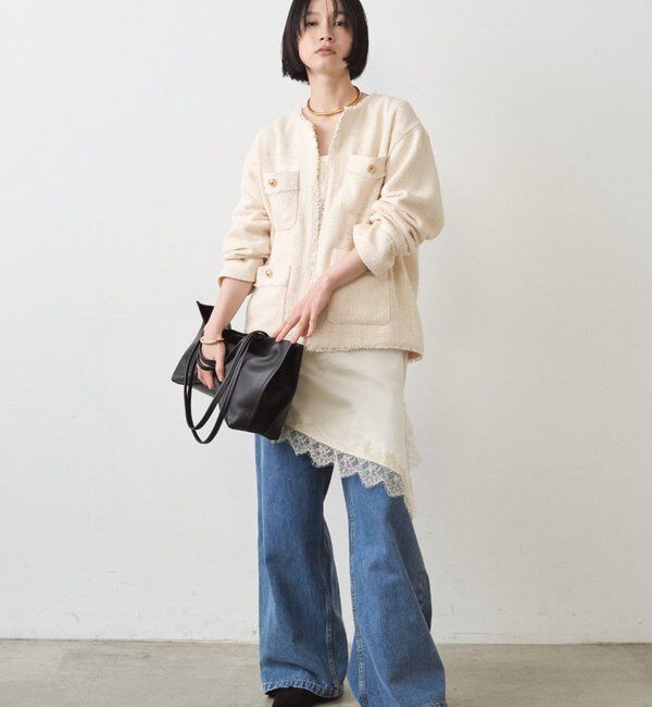  「ファンシーツイードジャケット」|ベスト・ジレ|