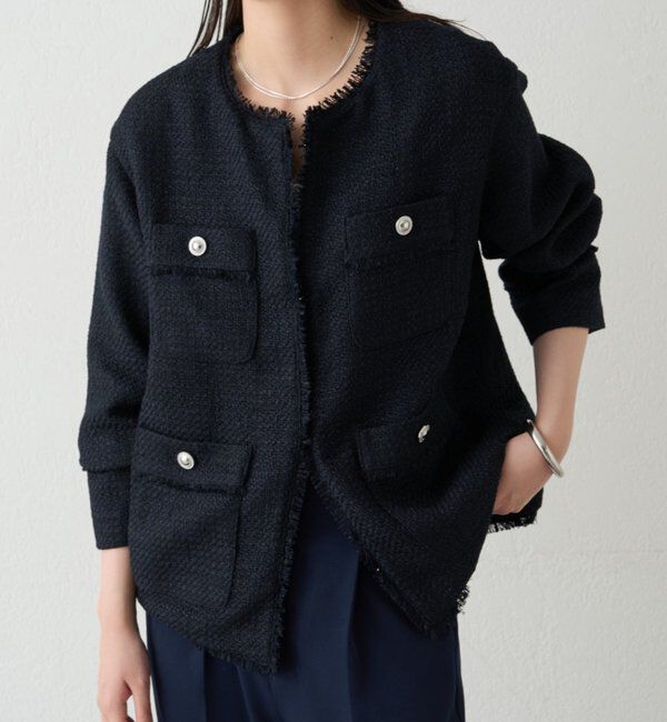  「ファンシーツイードジャケット」|ベスト・ジレ|
