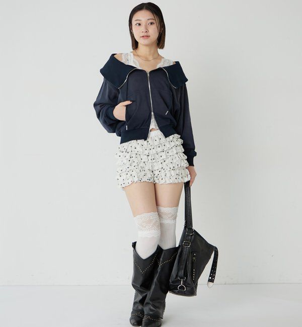  「ビッグカラージップオフショル」|Tシャツ・カットソー|