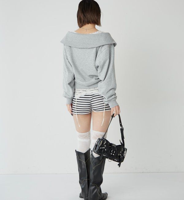  「ビッグカラージップオフショル」|Tシャツ・カットソー|