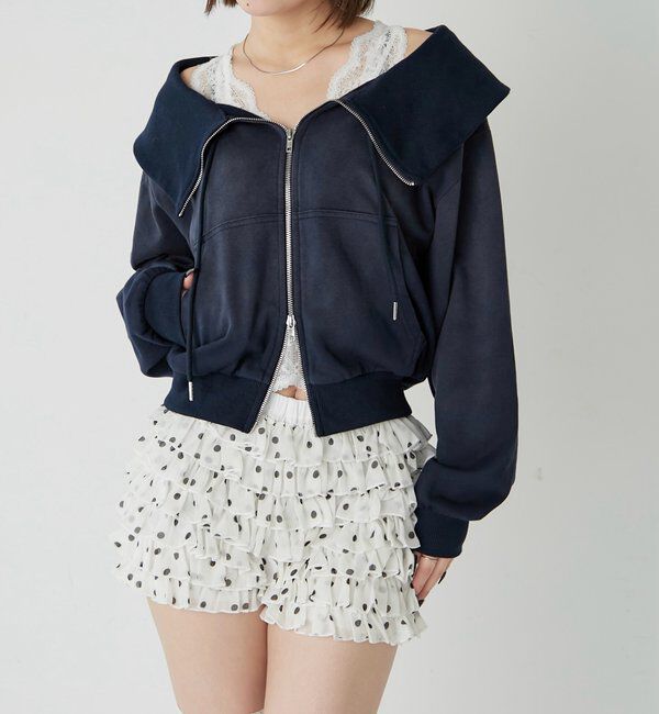  「ビッグカラージップオフショル」|Tシャツ・カットソー|