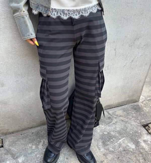  「カットボーダーカーゴパンツ」|チノ|