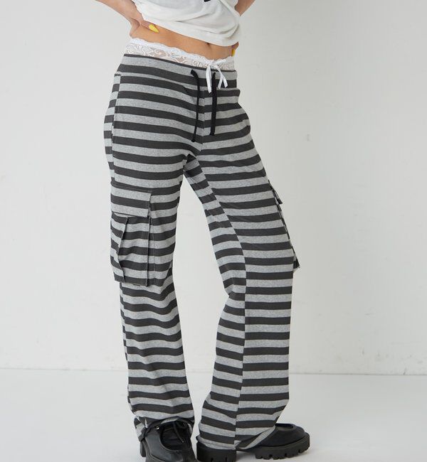  「カットボーダーカーゴパンツ」|チノ|