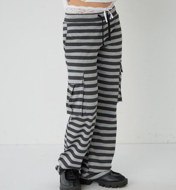  「カットボーダーカーゴパンツ」|チノ|