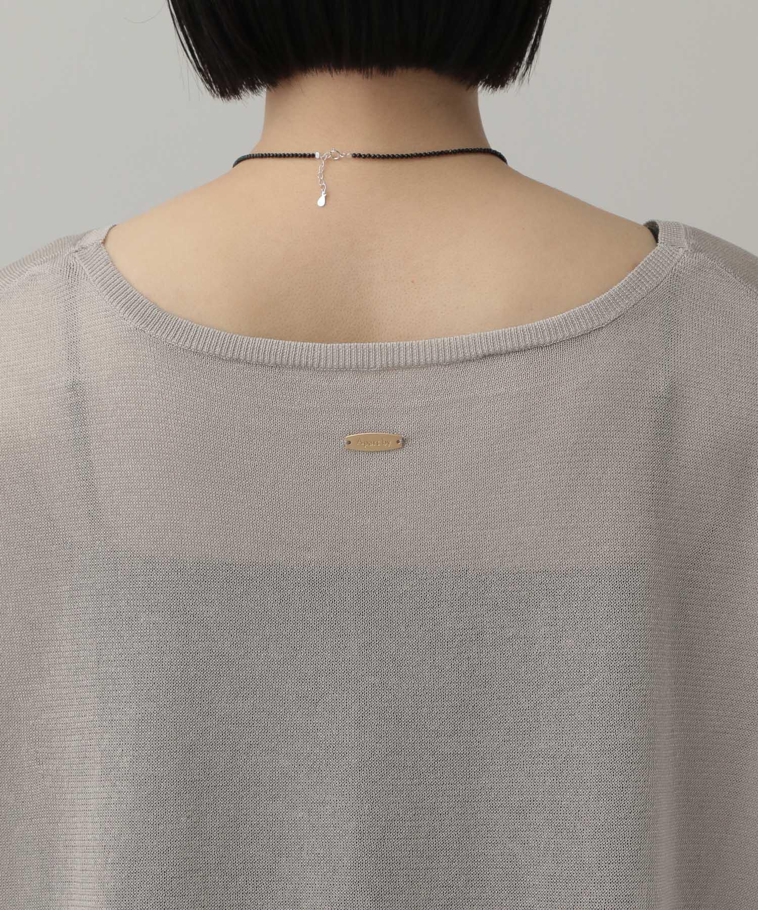 A part by 「【WEB限定】ラメシアーノースリニットプルオーバー」|ニット・セーター|