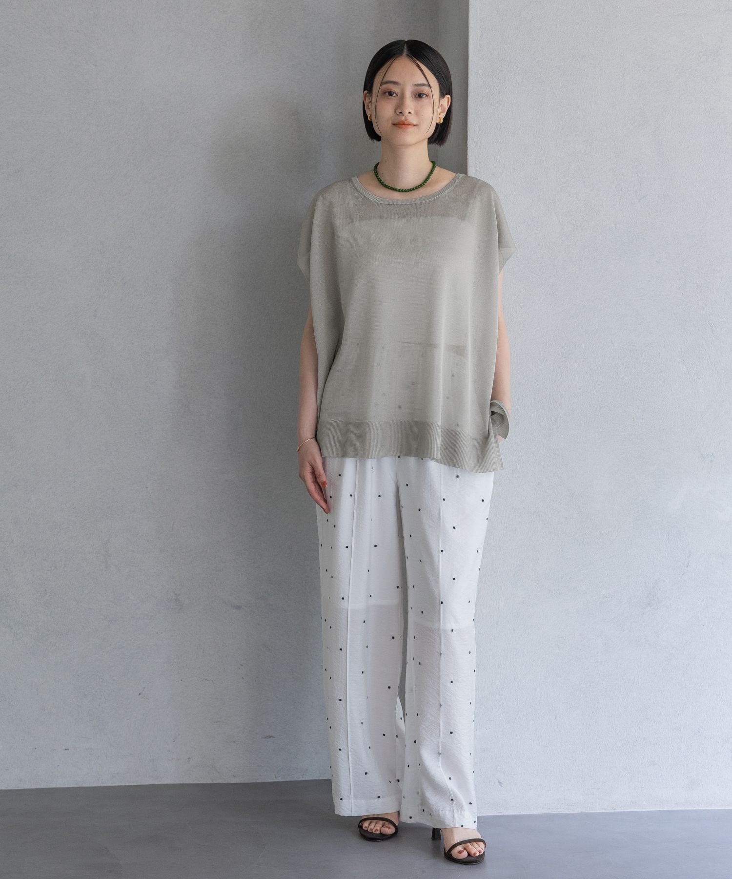 A part by 「【WEB限定】ラメシアーノースリニットプルオーバー」|ニット・セーター|