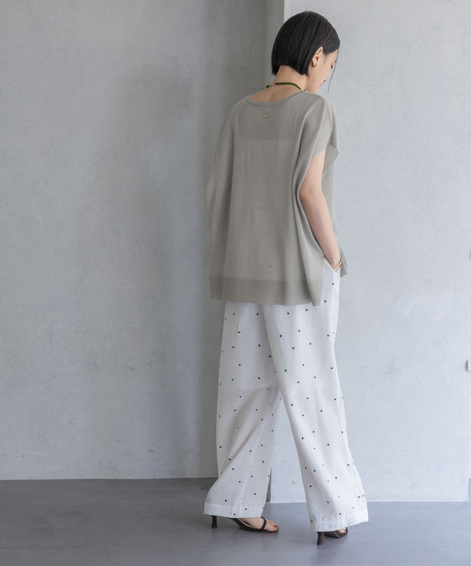 A part by 「【WEB限定】ラメシアーノースリニットプルオーバー」|ニット・セーター|