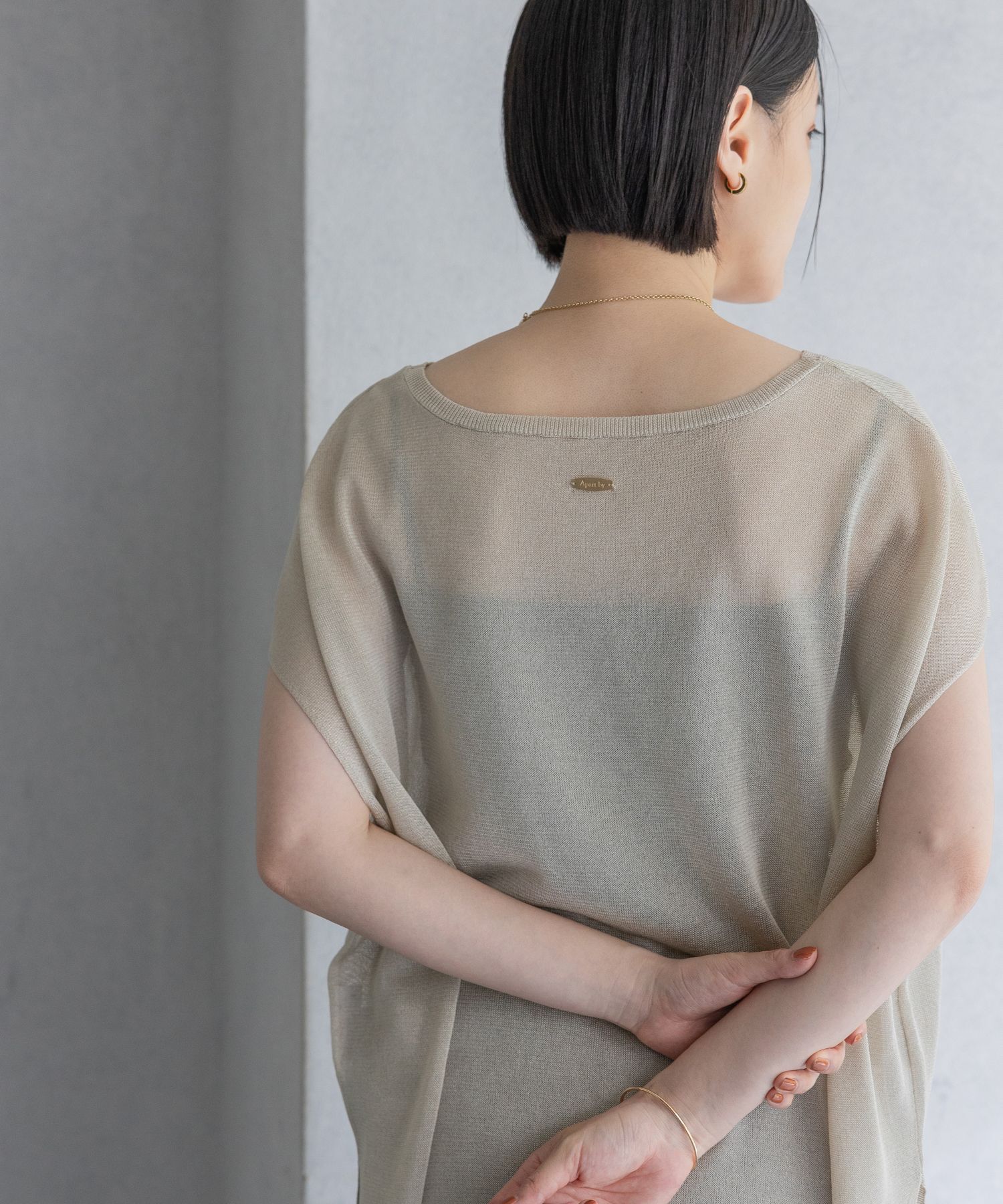 A part by 「【WEB限定】ラメシアーノースリニットプルオーバー」|ニット・セーター|