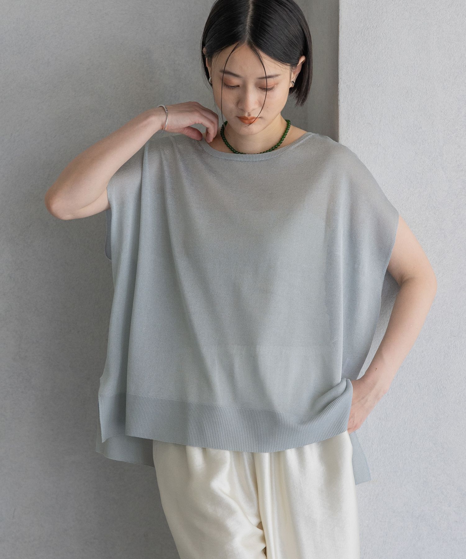 A part by 「【WEB限定】ラメシアーノースリニットプルオーバー」|ニット・セーター|