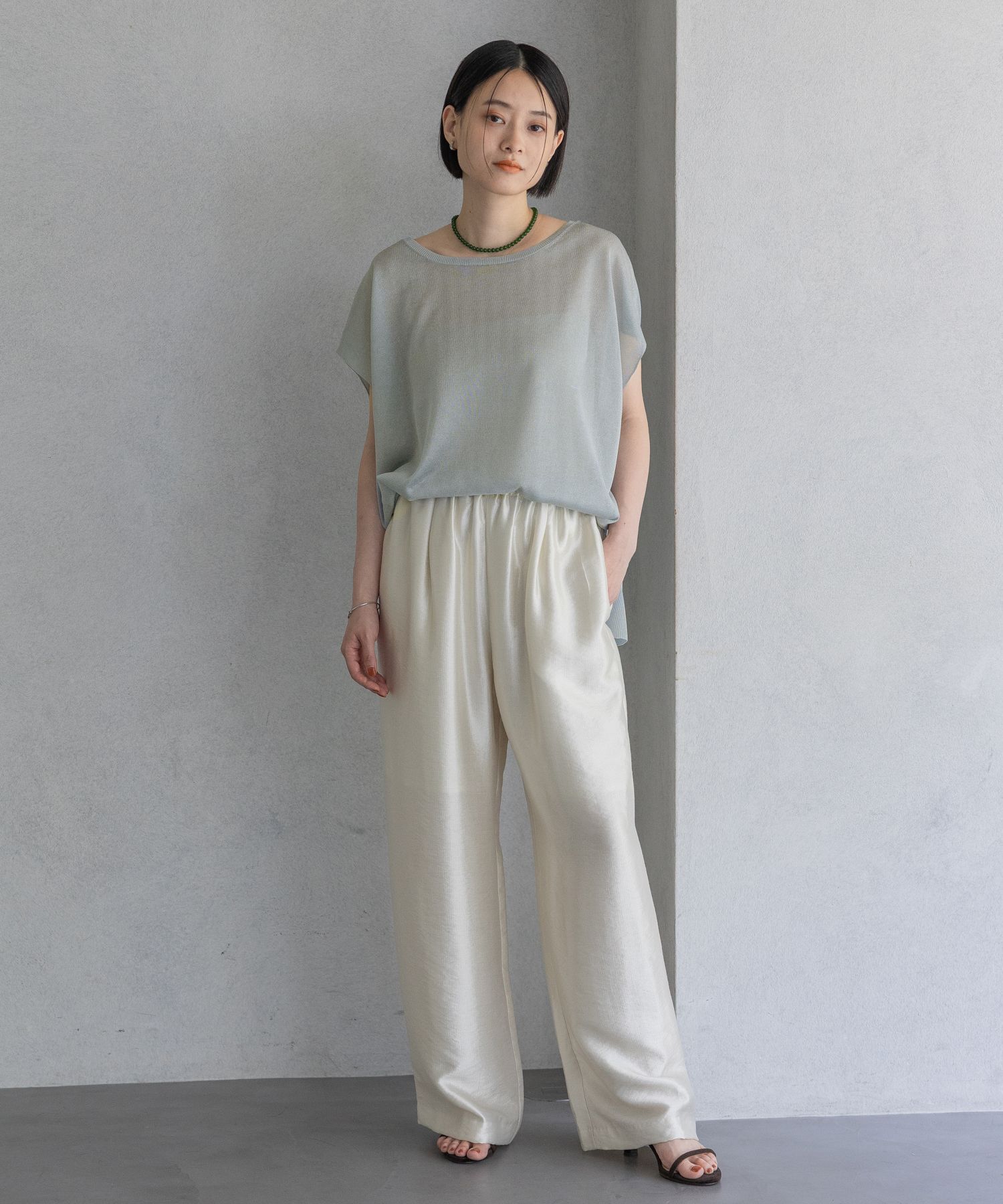 A part by 「【WEB限定】ラメシアーノースリニットプルオーバー」|ニット・セーター|