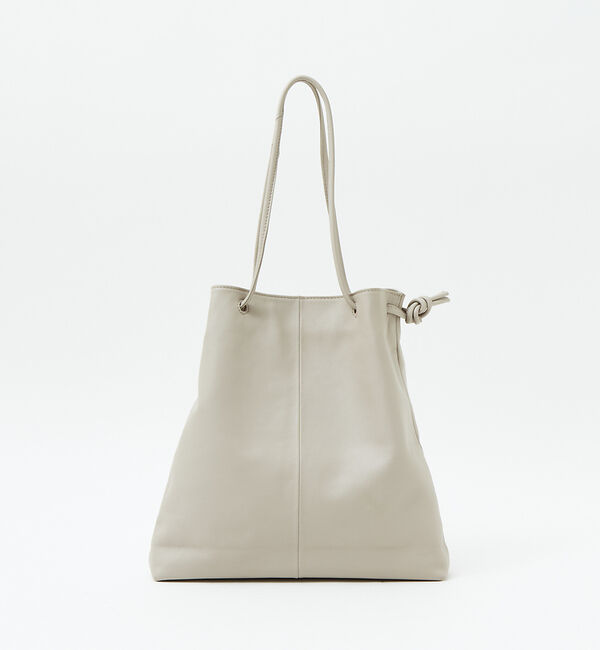 collex「【別注】THE CASE&times;collex 2WAYレザー巾着トートバッグ」|トートバッグ|グレージュ