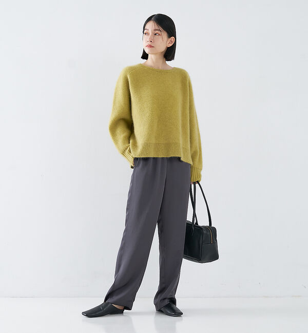 collex「ラクーン混 フォルムニットプルオーバー」|ニット・セーター|