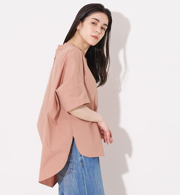 collex「オフスタンドカラーコットンブラウス」|シャツ・ブラウス|