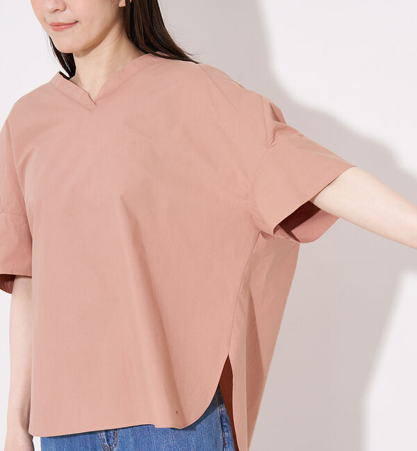 collex「オフスタンドカラーコットンブラウス」|シャツ・ブラウス|