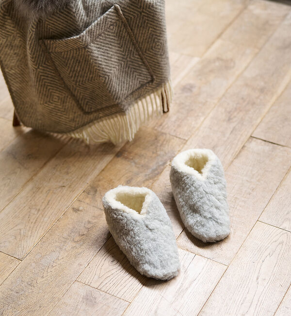 collex「【COLDBREAKER】 BOOTIE SKIPPER ボアルームシューズ」|本・CD・DVD|ライトグレー