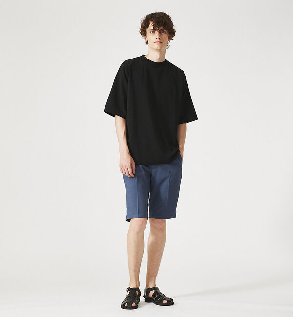 ABAHOUSE「【AH ABAHOUSE】カットジョーゼット ドロップショルダー モックネック」|Tシャツ・カットソー|