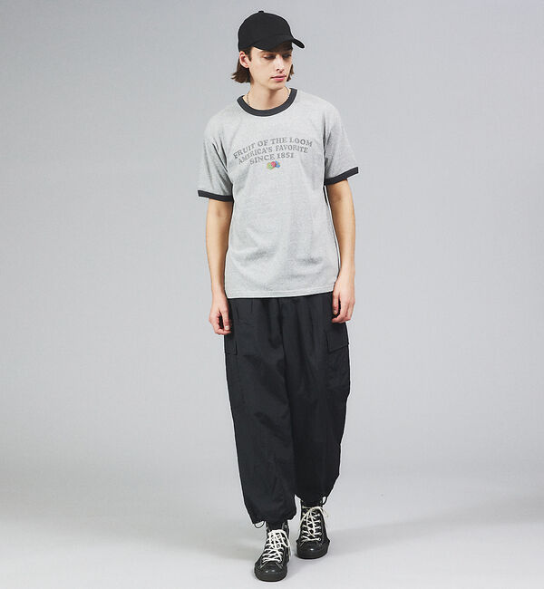 ABAHOUSE「【FRUIT OF THE LOOM】リンガー クルーネック ショートスリーブ」|Tシャツ・カットソー|