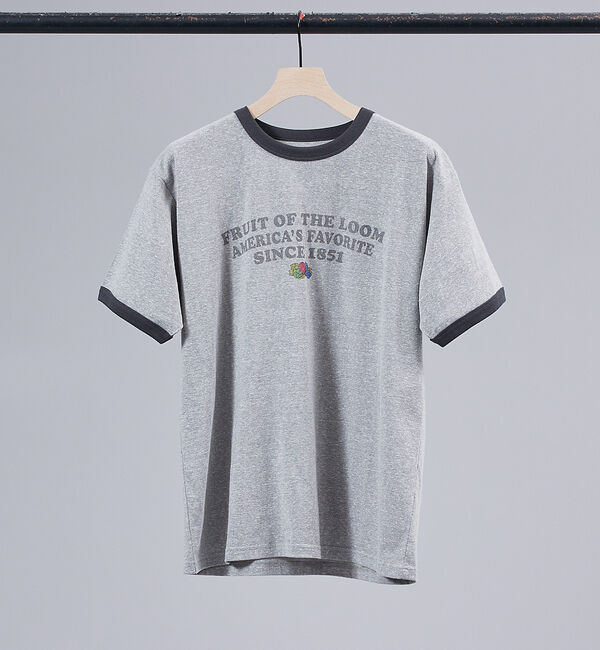 ABAHOUSE「【FRUIT OF THE LOOM】リンガー クルーネック ショートスリーブ」|Tシャツ・カットソー|