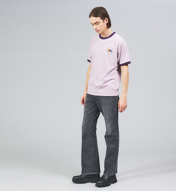 ABAHOUSE「【FRUIT OF THE LOOM】リンガー クルーネック ショートスリーブ」|Tシャツ・カットソー|