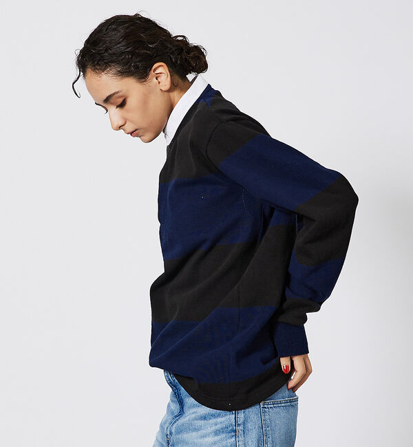 ABAHOUSE「【BARBARRIAN / バーバリアン】HENLEY NECK/ヘンリーネック」|Tシャツ・カットソー|ブラック系その他1