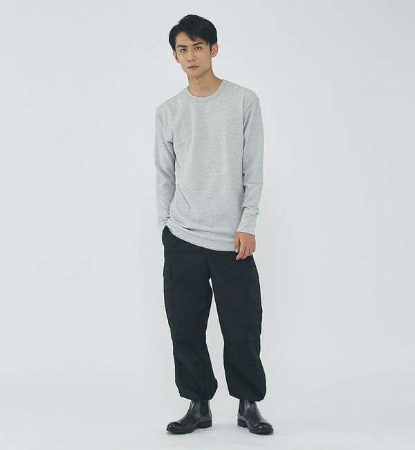 ABAHOUSE「【JEMORGAN/ジェーイーモーガン】ワッフル クルーネック ロングスリーブ」|Tシャツ・カットソー|